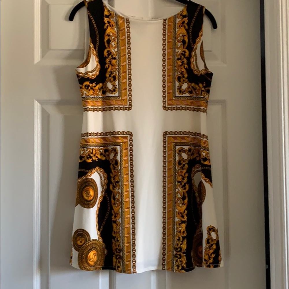 Eva Varro tank shift dress chain link